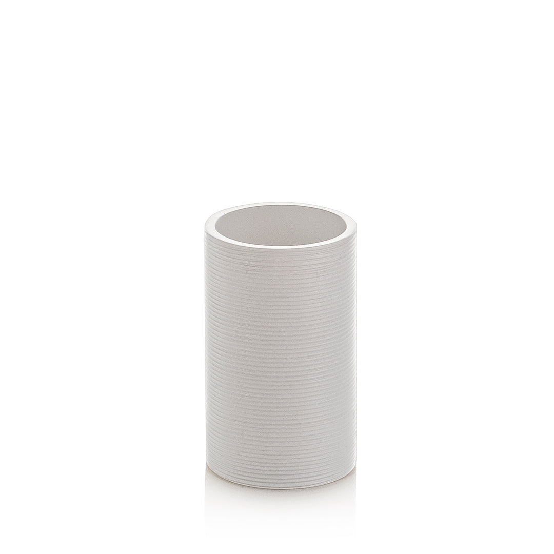 White FOX toothbrush tumbler