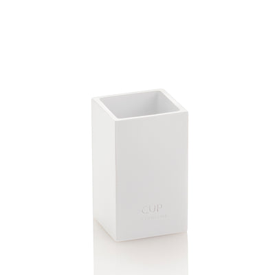 Bicchiere portaspazzolino ELFO bianco