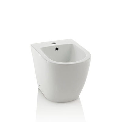 RUNDEs bodenstehendes Keramik-Bidet