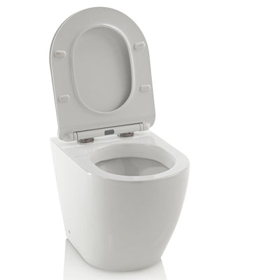 ROUND floor-standing ceramic toilet