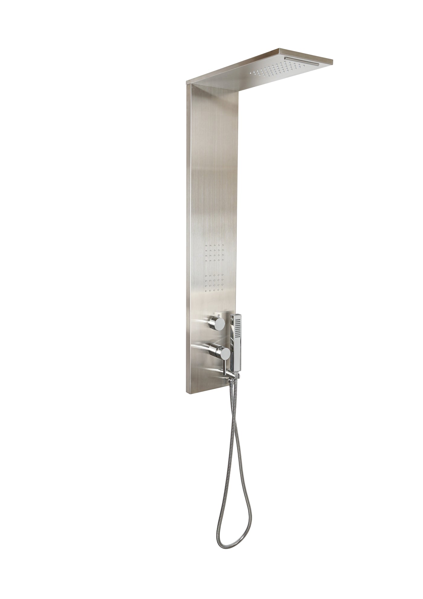 SIHLA shower column in brushed steel