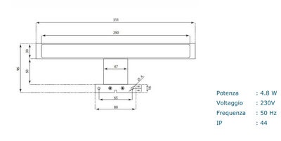 BELLATRIX LED mirror lamp