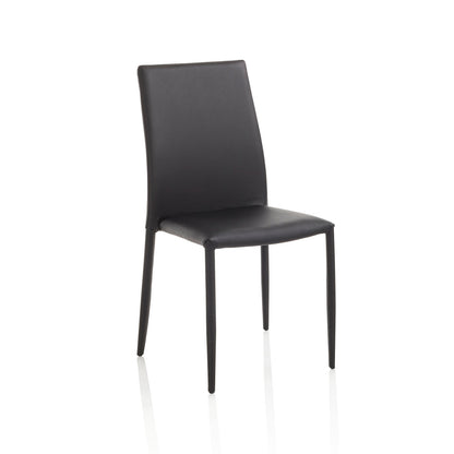 4er-Set schwarze Stühle