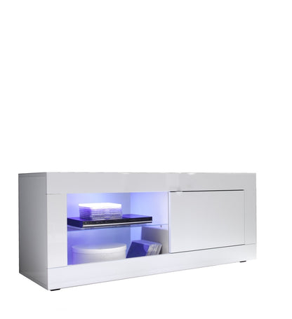 BASIC white TV stand