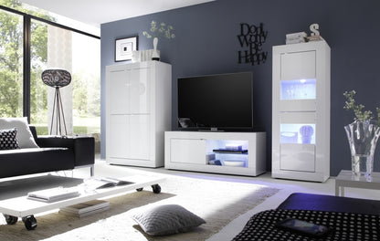 BASIC white TV stand