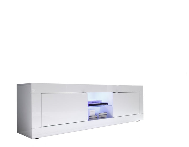 BASIC white TV stand