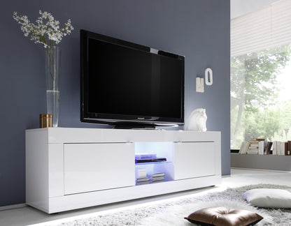 BASIC white TV stand