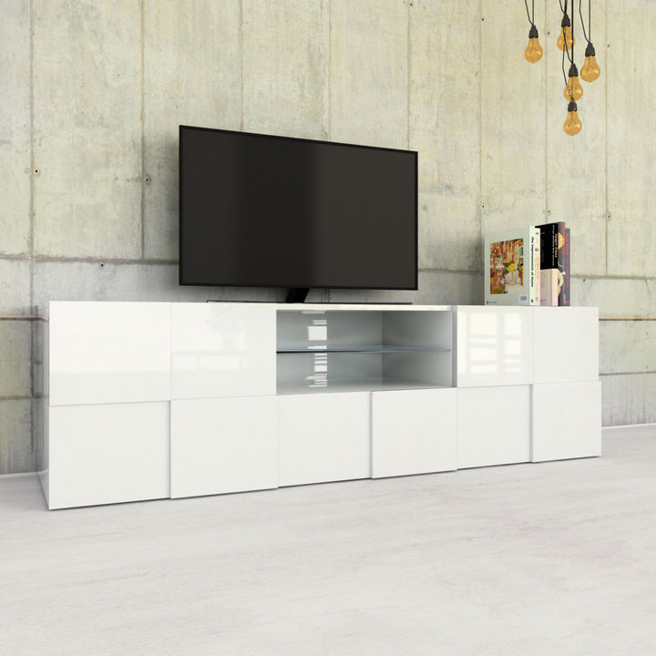 BRAMON white TV stand
