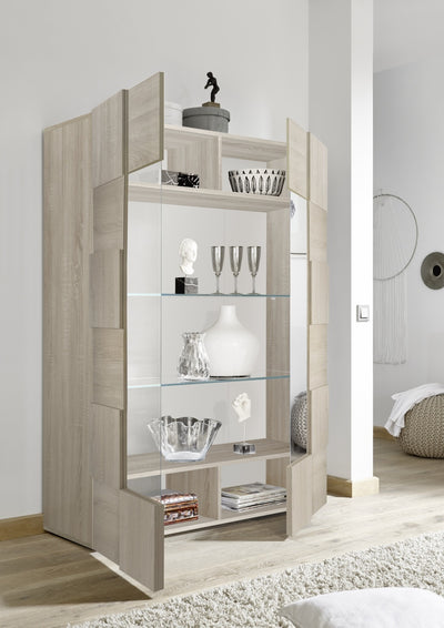 Credenza/Vetrina BRAMON rovere