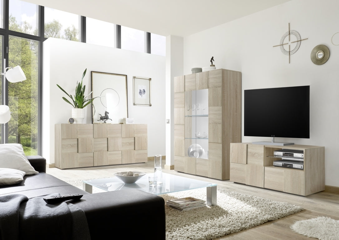 Credenza/Vetrina BRAMON rovere