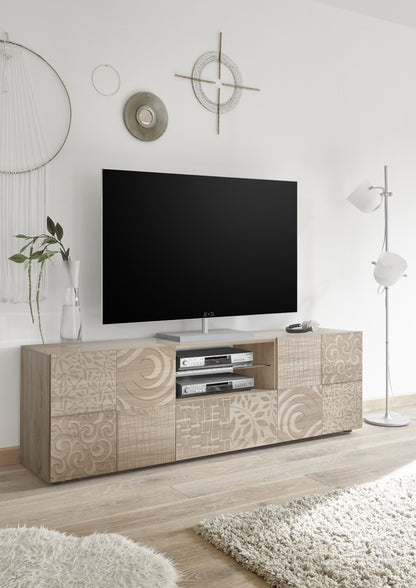 BREZ small oak TV stand