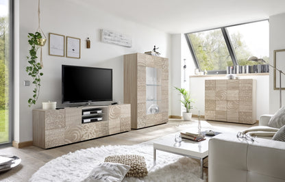 BREZ small oak TV stand
