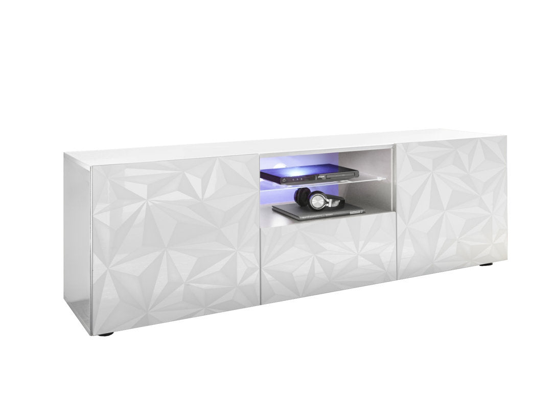 PRAGUE TV stand white