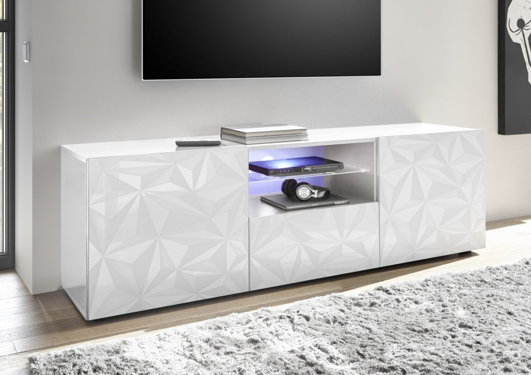 PRAGUE TV stand white