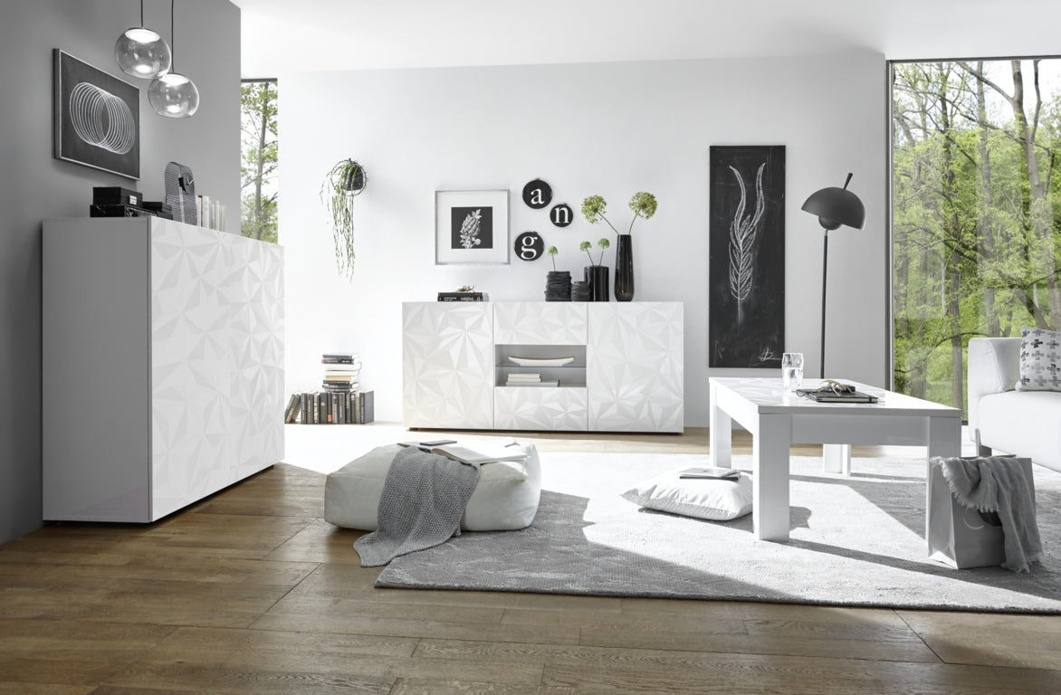PRAGA weißes Sideboard