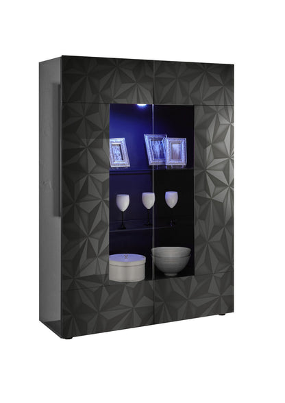 Anthrazit PRAGA Sideboard/Vitrine