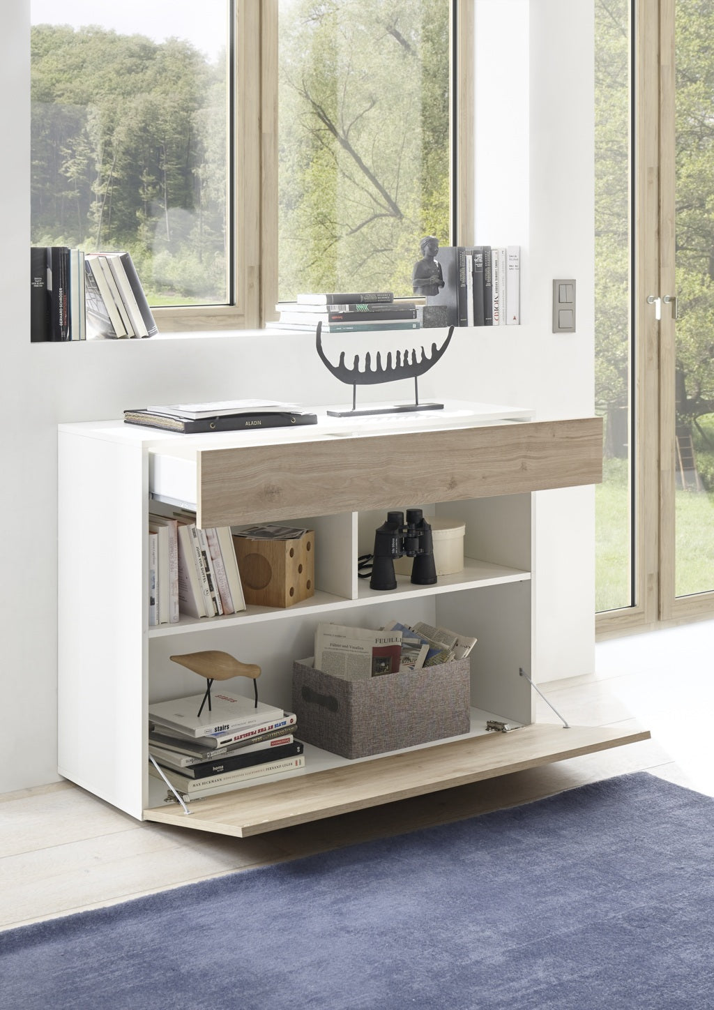 AKIRA oak entrance cabinet