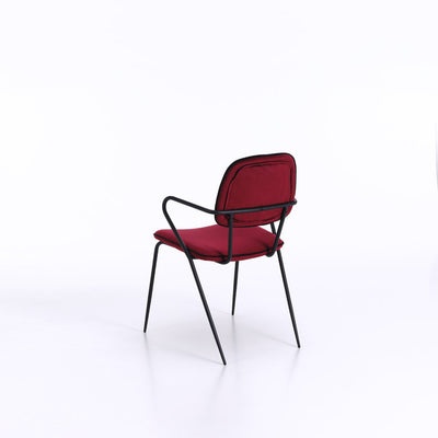 Set of 4 red OITA chairs