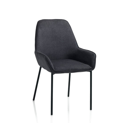 Set of 4 dark gray MONTGOMERY chairs