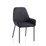 Set of 4 dark gray MONTGOMERY chairs