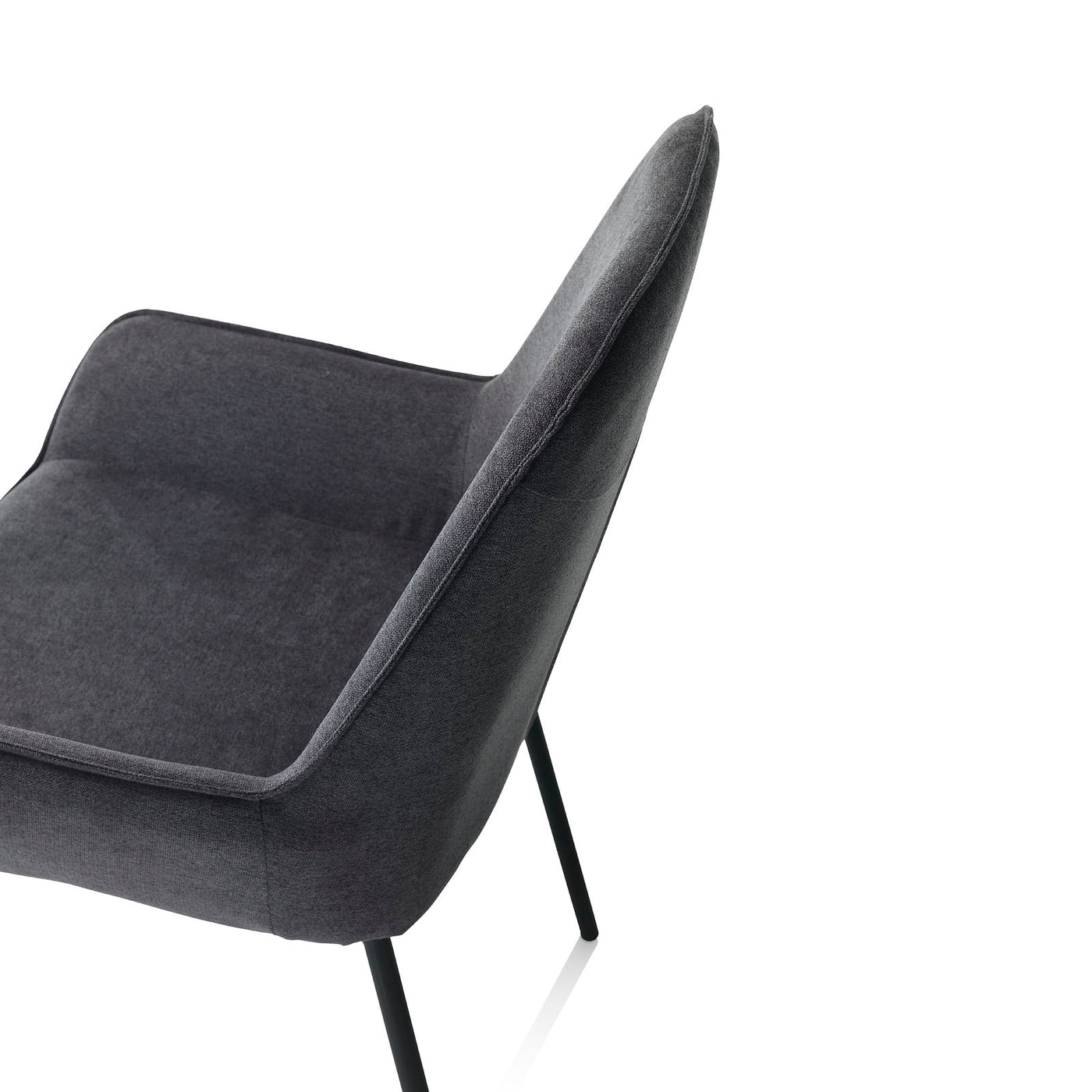 Set of 4 dark gray MONTGOMERY chairs