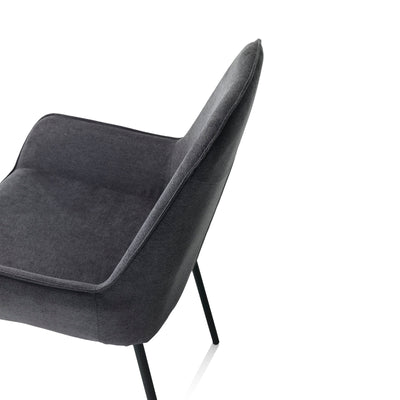 Set of 4 dark gray MONTGOMERY chairs