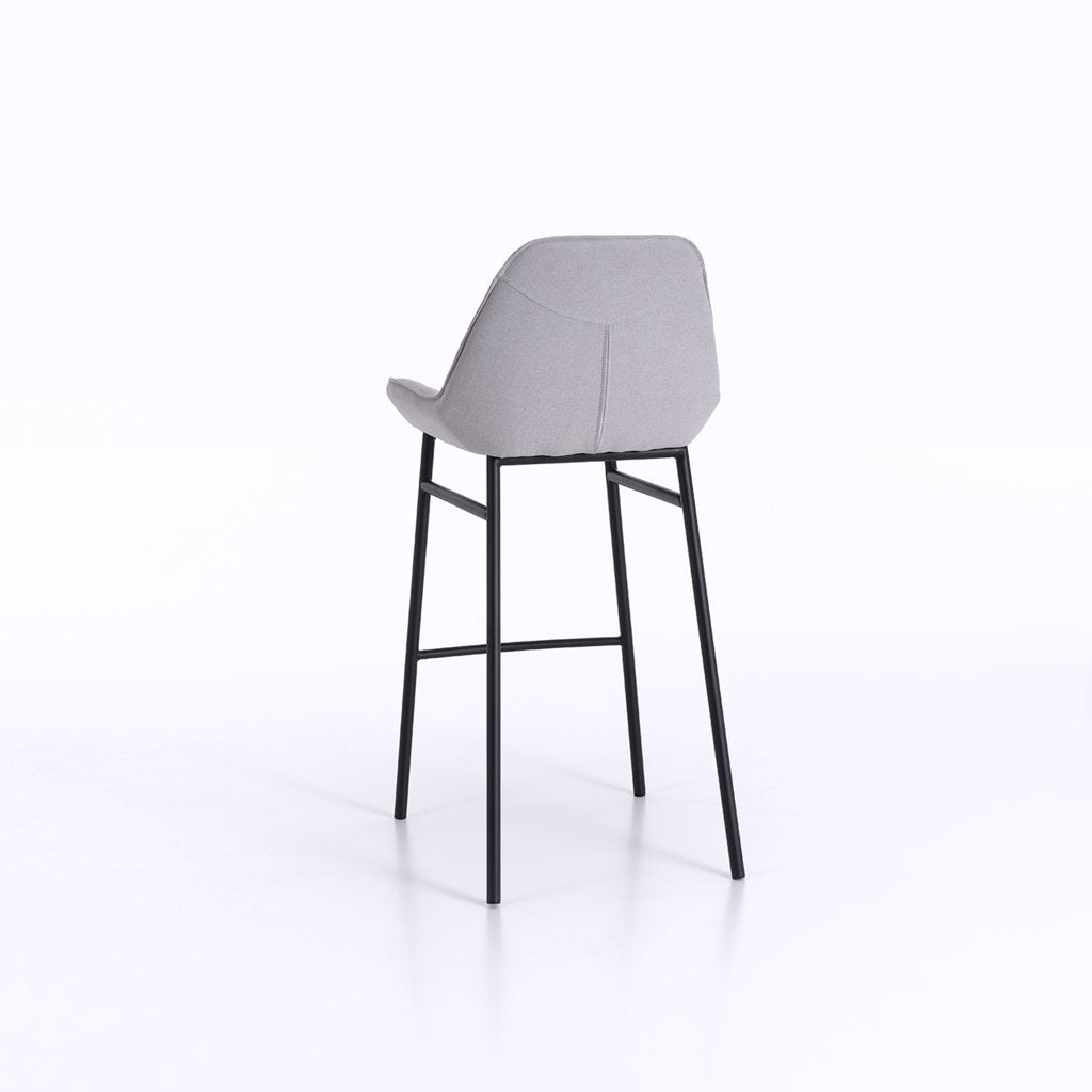 Set 2 Sgabelli MONTGOMERY grigio chiaro