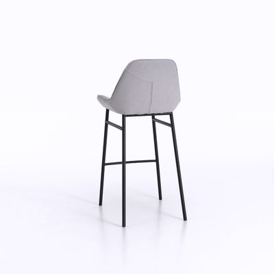 Set of 2 light gray MONTGOMERY stools