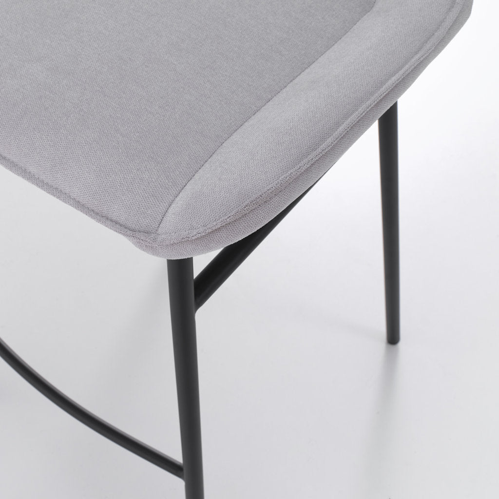Set 2 Sgabelli MONTGOMERY grigio chiaro