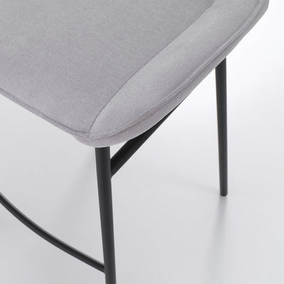 Set 2 Sgabelli MONTGOMERY grigio chiaro