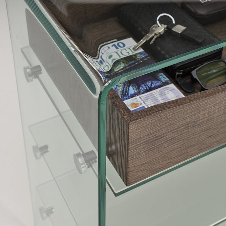 Console w/drawer YANGON walnut
