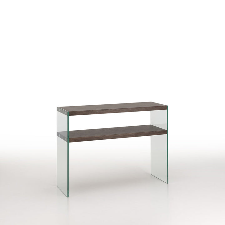 Walnut console w/ shelf SAL