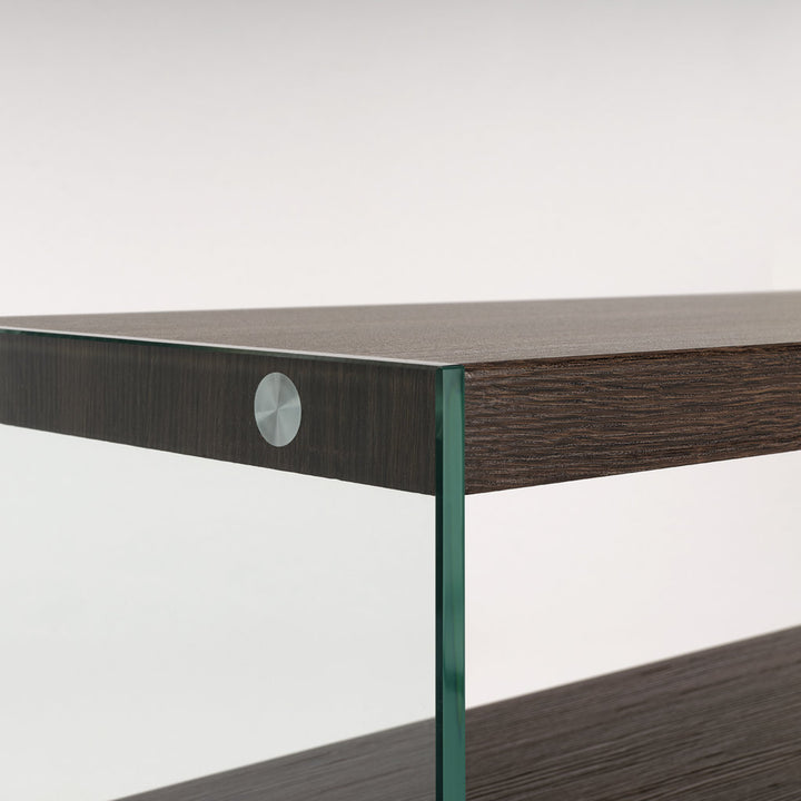 Walnut console w/ shelf SAL