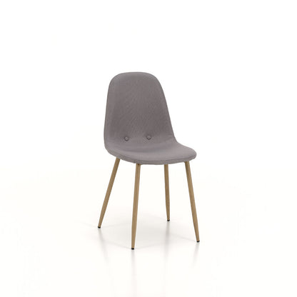 Set of 4 DAMASCO light gray chairs