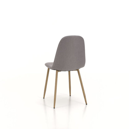 Set of 4 DAMASCO light gray chairs