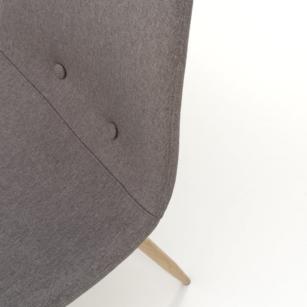 Set of 4 DAMASCO light gray chairs
