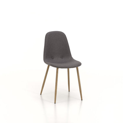 Set of 4 DAMASCO gray chairs