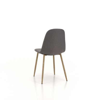 Set of 4 DAMASCO gray chairs