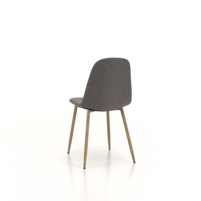 Set of 4 DAMASCO gray chairs