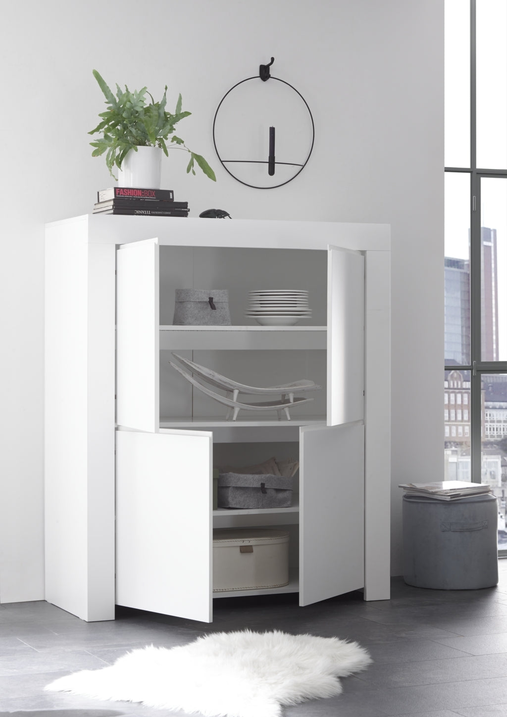 White PANAMA sideboard