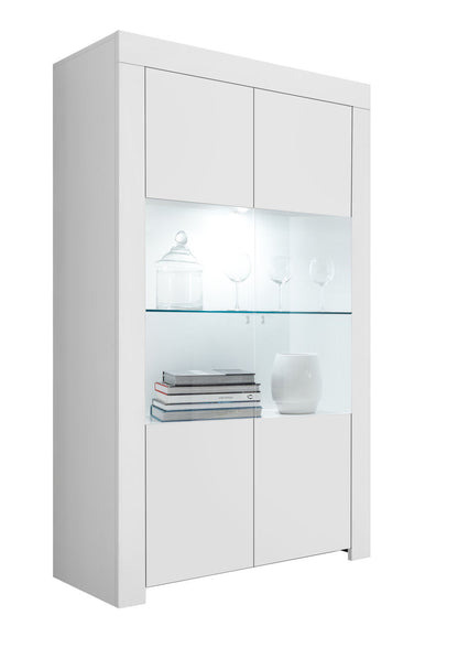 Weißes PANAMA Sideboard/Vitrine