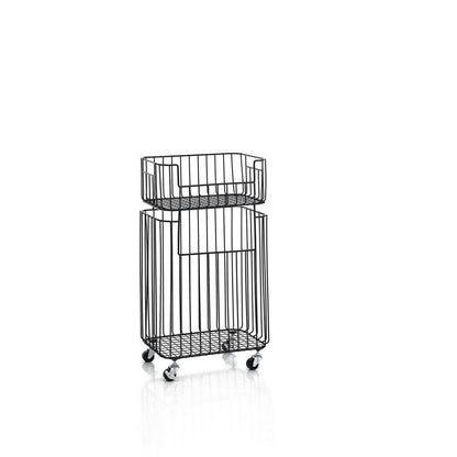 NOA stackable laundry basket black