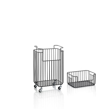 NOA stackable laundry basket black