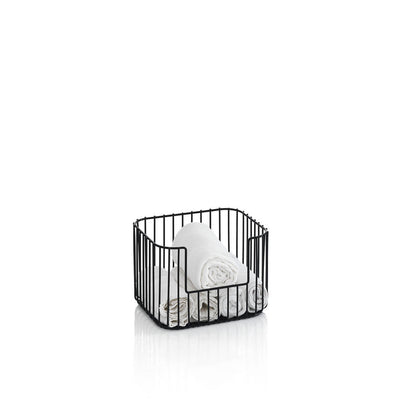 YOORI stackable basket black