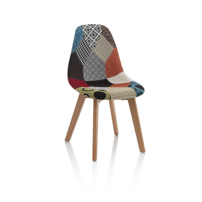 Set of 4 KARIMA patchwork chairs