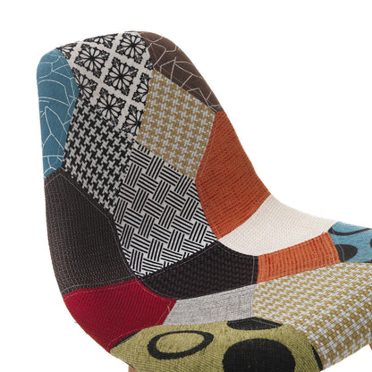 Set of 4 KARIMA patchwork chairs