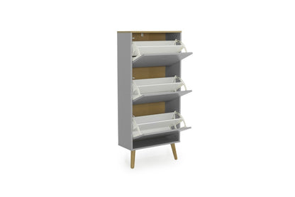 CASPER gray 3-door shoe rack