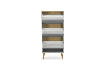 CASPER gray 3-door shoe rack