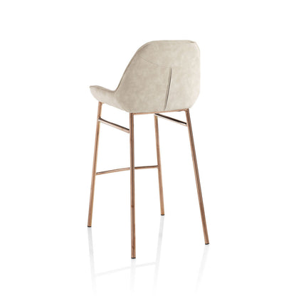 Set aus 2 MONTGOMERY-Hockern in Beige-Melange