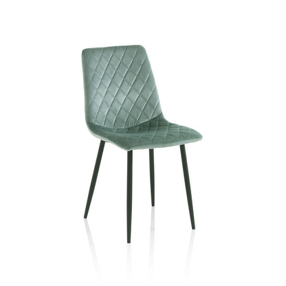 Set mit 4 VALDINA-Stühlen in Aquamarin
